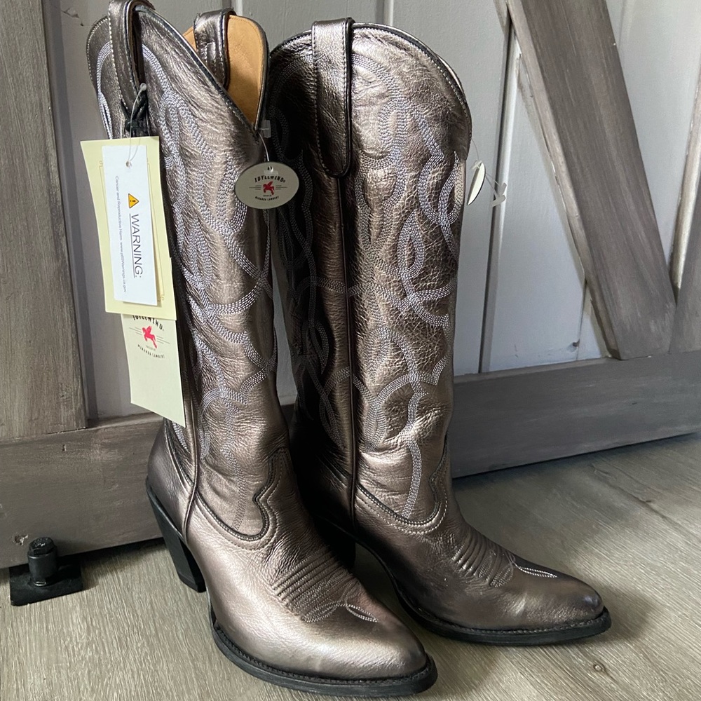 Idyllwind Revenge Silver Pewter Boots Size 8